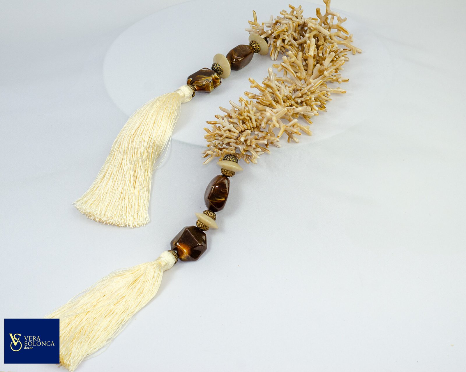 Colar de mesa Noronha creme