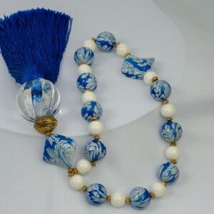 Colar de mesa Arabesco fechado azul