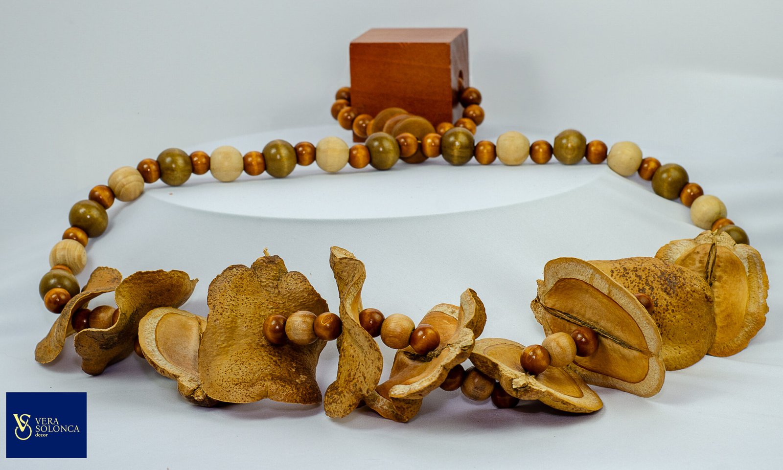 Colar de mesa com casca de Jacarandá - Image 2